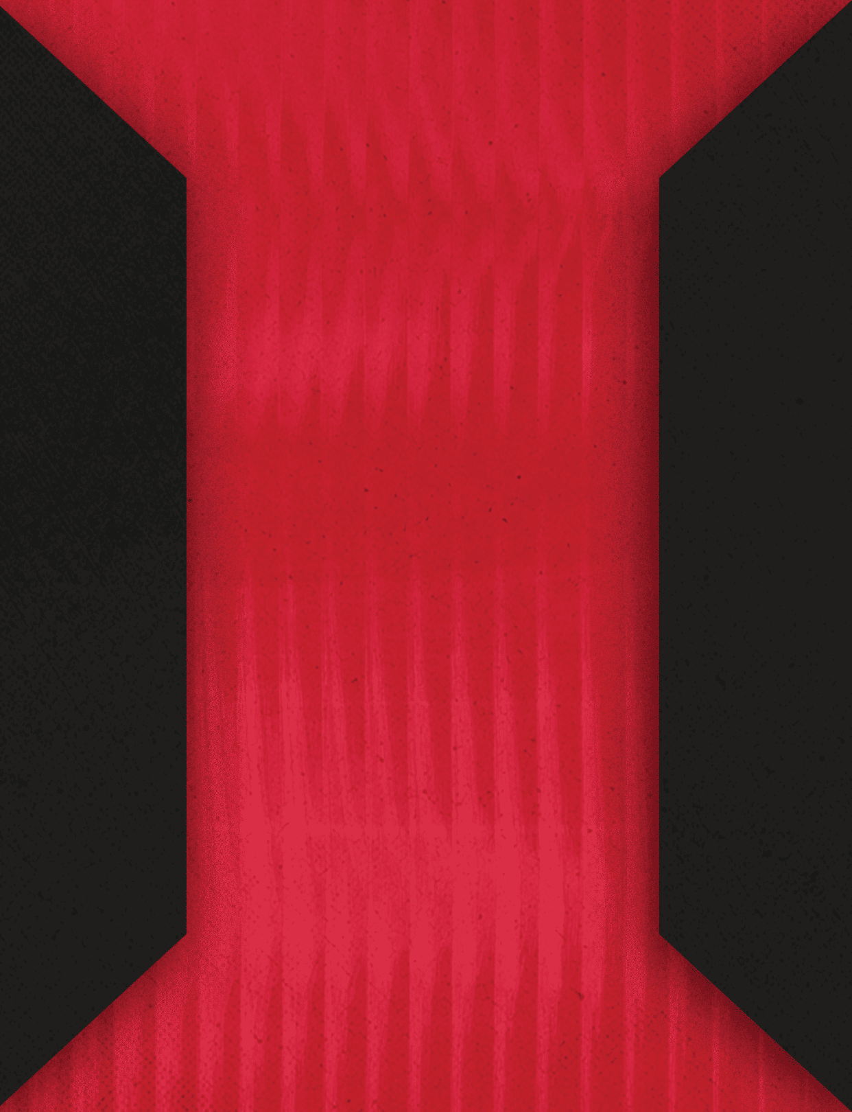 A red and black square with a red X. Description generated by AI