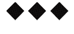 Three red diamond shapes arranged horizontally on a white background. Description generated by AI