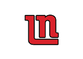 A stylized red lowercase letter “n" connected to a red horizontal and vertical line forming an abstract geometric shape with a black outline. Description generated by AI