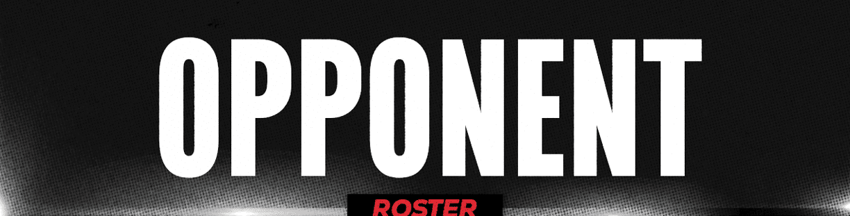 The word “OPPONENT" is displayed in large white capital letters on a dark gradient background. Description generated by AI