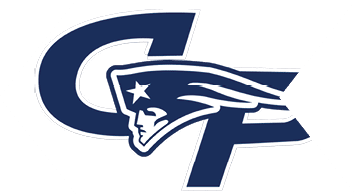 A stylized logo combining the letters “C" and "P" with a profile of a person wearing a tricorne hat featuring a star. Description generated by AI