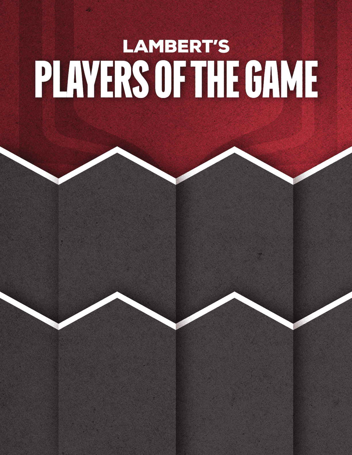 A red and black poster with the words “Sun Prairie East's Players of the Game" written on it. Description generated by AI
