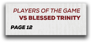 page 12,players of the game vs blessed trinit