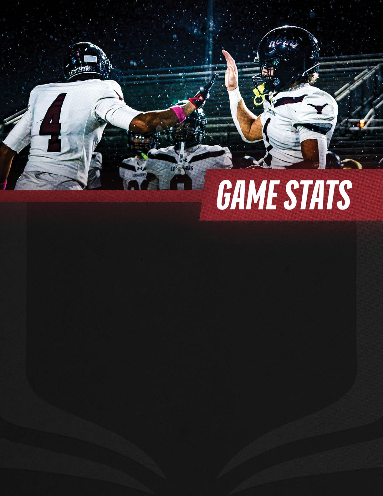A green sign with the words “Game Stats" written on it. Description generated by AI