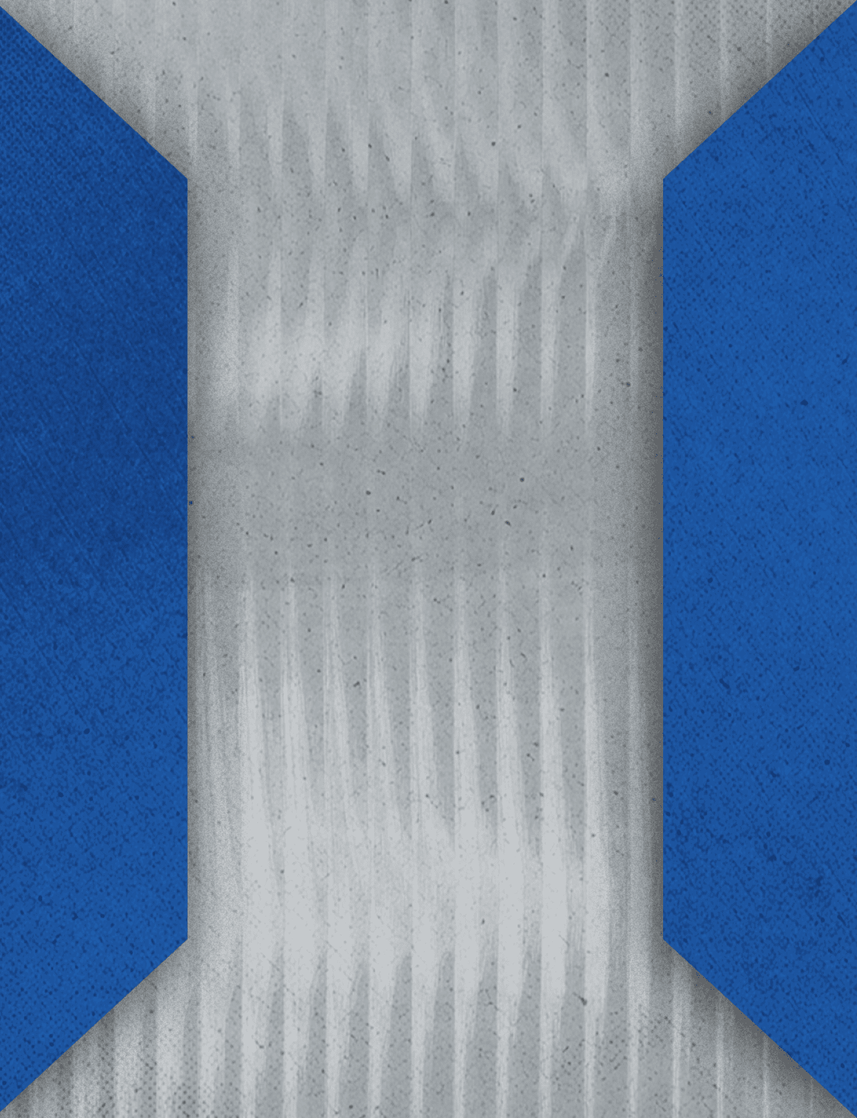 A blue and red tie with a red background. Description generated by AI