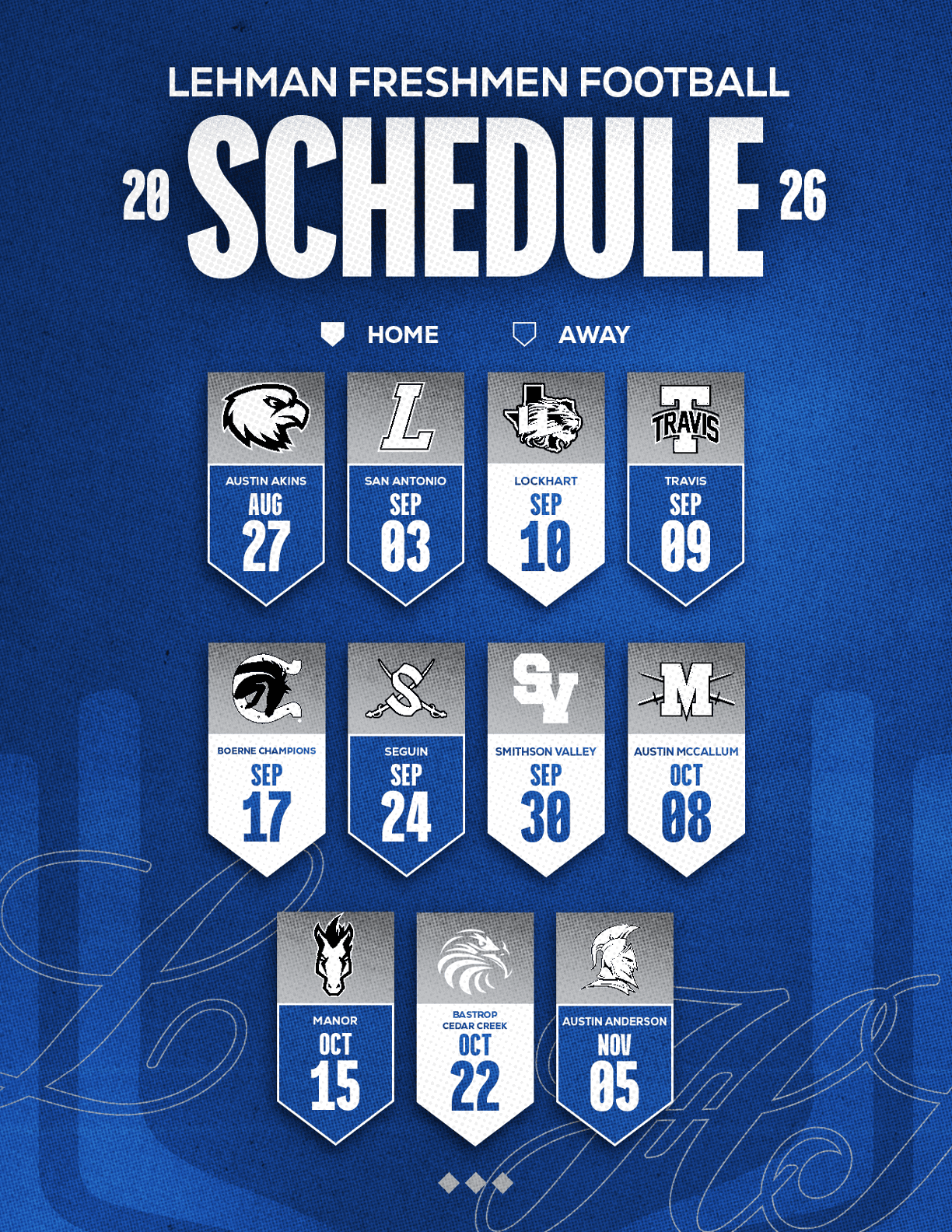 A football schedule for the 2014 season. Description generated by AI