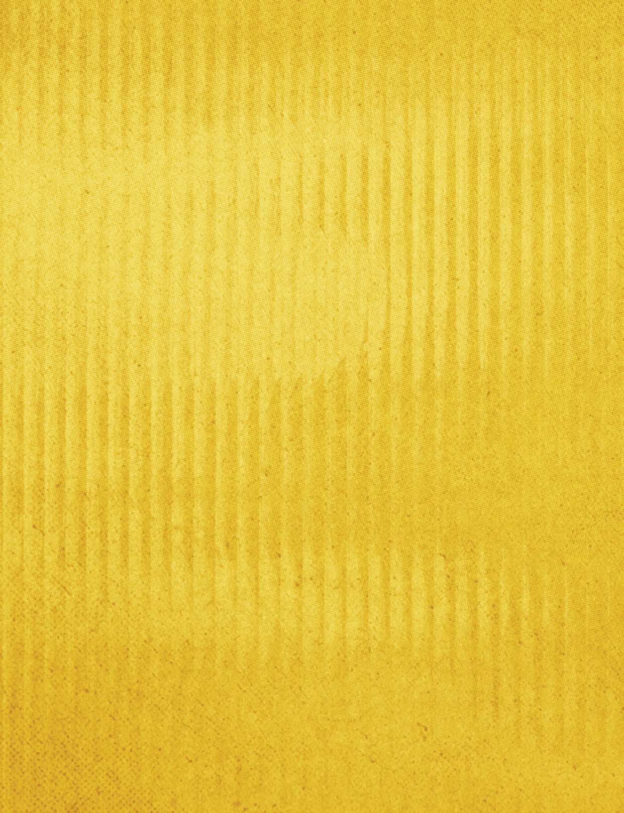 A close-up view of a textured yellow surface with vertical ridges creating a subtle pattern. Description generated by AI