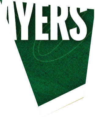 Lincoln Football's Players of the Game text is displayed above a large gold shield shape on a green textured background. Description generated by AI