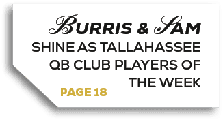 PAGE 18,BURRIS & SAM SHINE AS Tallahassee QB club Players of the Wee