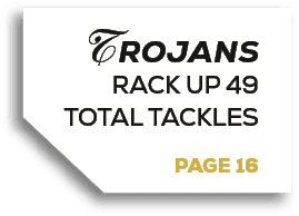 PAGE 16,TROJANS RACK UP 49 TOTAL TACKLES