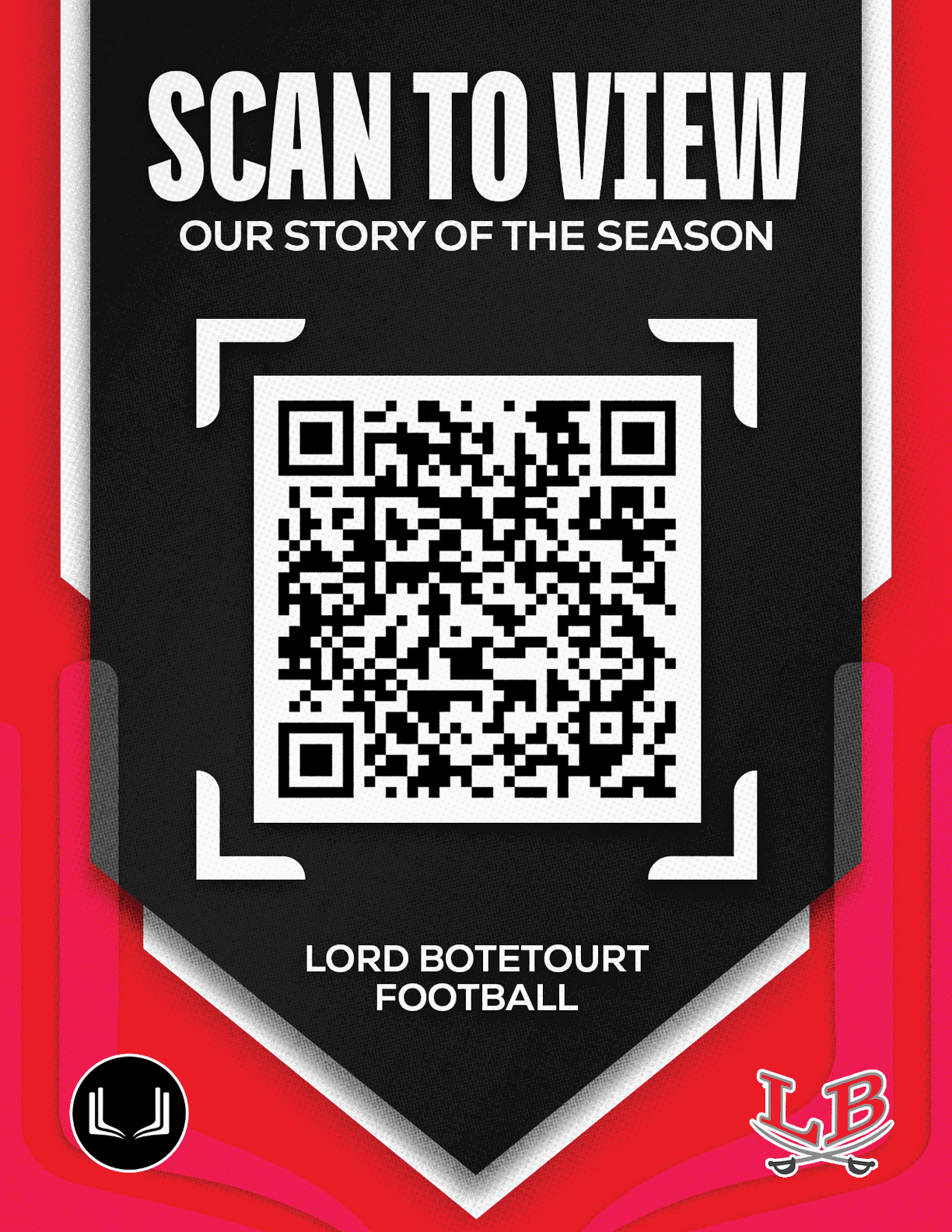 A red and white football team logo. Description generated by AI