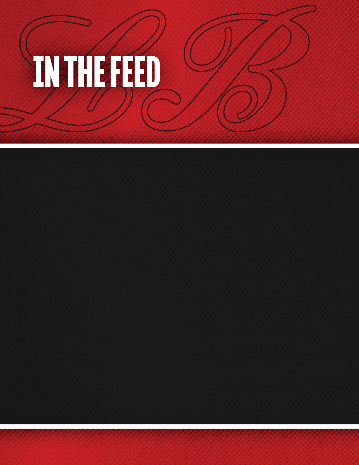 A red background with a black square. Description generated by AI