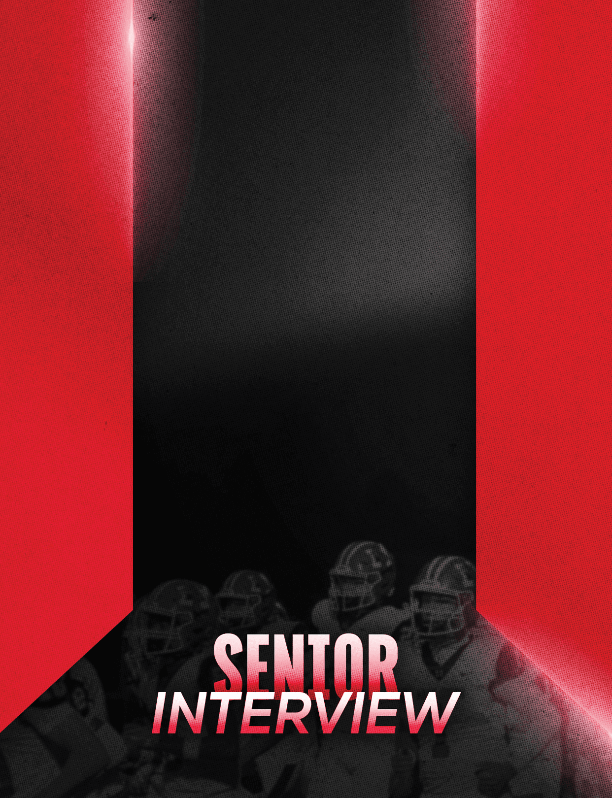 Two people wearing helmets and sports gear are positioned in a dark setting with a bold red and black background and the words “VARSITY SUMMER" displayed prominently. Description generated by AI
