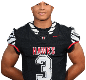 A young man wearing a white jersey with the number 10 on it. Description generated by AI