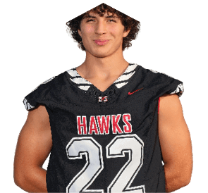 A young man wearing a white jersey with the number 10 on it. Description generated by AI