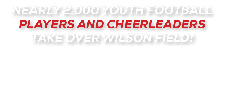Nearly 2,000 youth football players and cheerleaders take over Wilson Field!