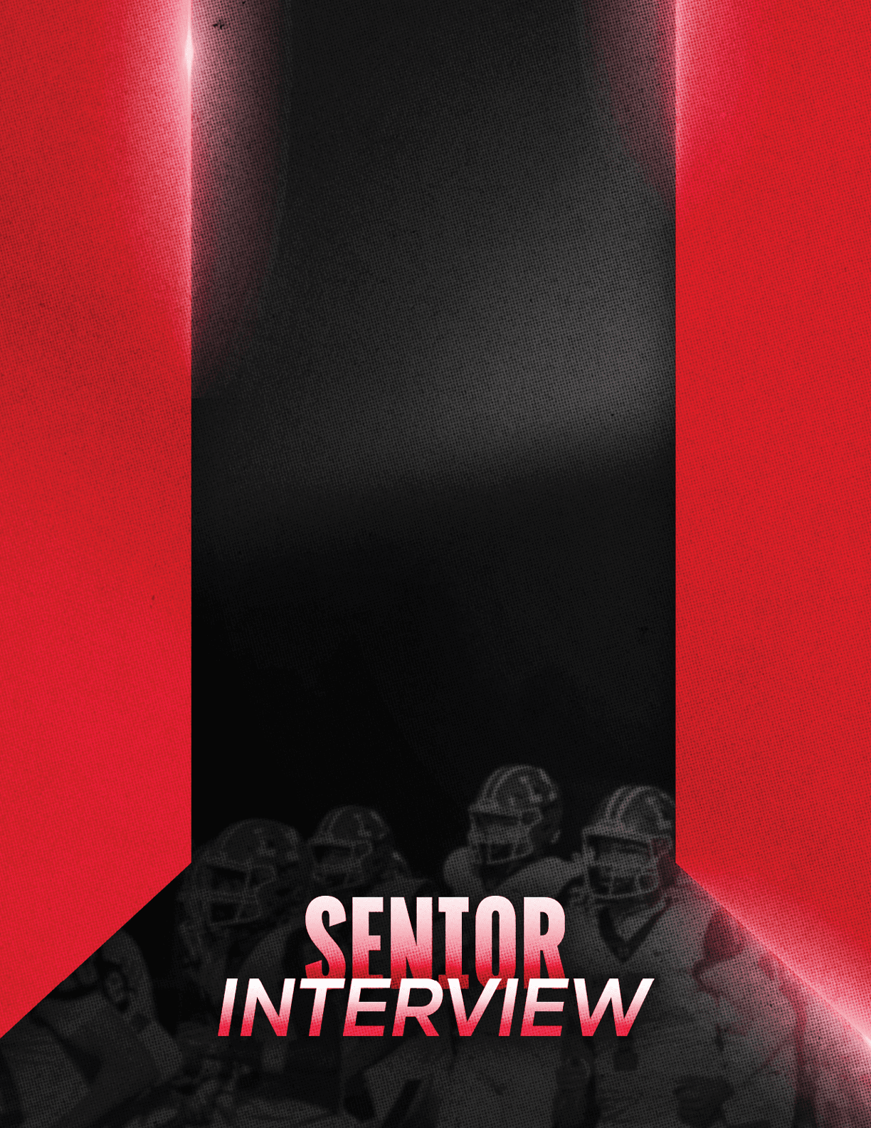 Two people wearing helmets and sports gear are positioned in a dark setting with a bold red and black background and the words “VARSITY SUMMER" displayed prominently. Description generated by AI
