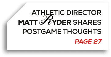 Athletic Director Matt Ryder Shares Postgame Thoughts PAGE 2