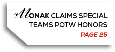 MONAK Claims Special Teams POTW Honors PAGE 2