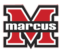 A red and white logo for the University of Marquette. AI generated content