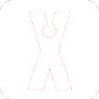 A red and white X on a white background. AI generated content