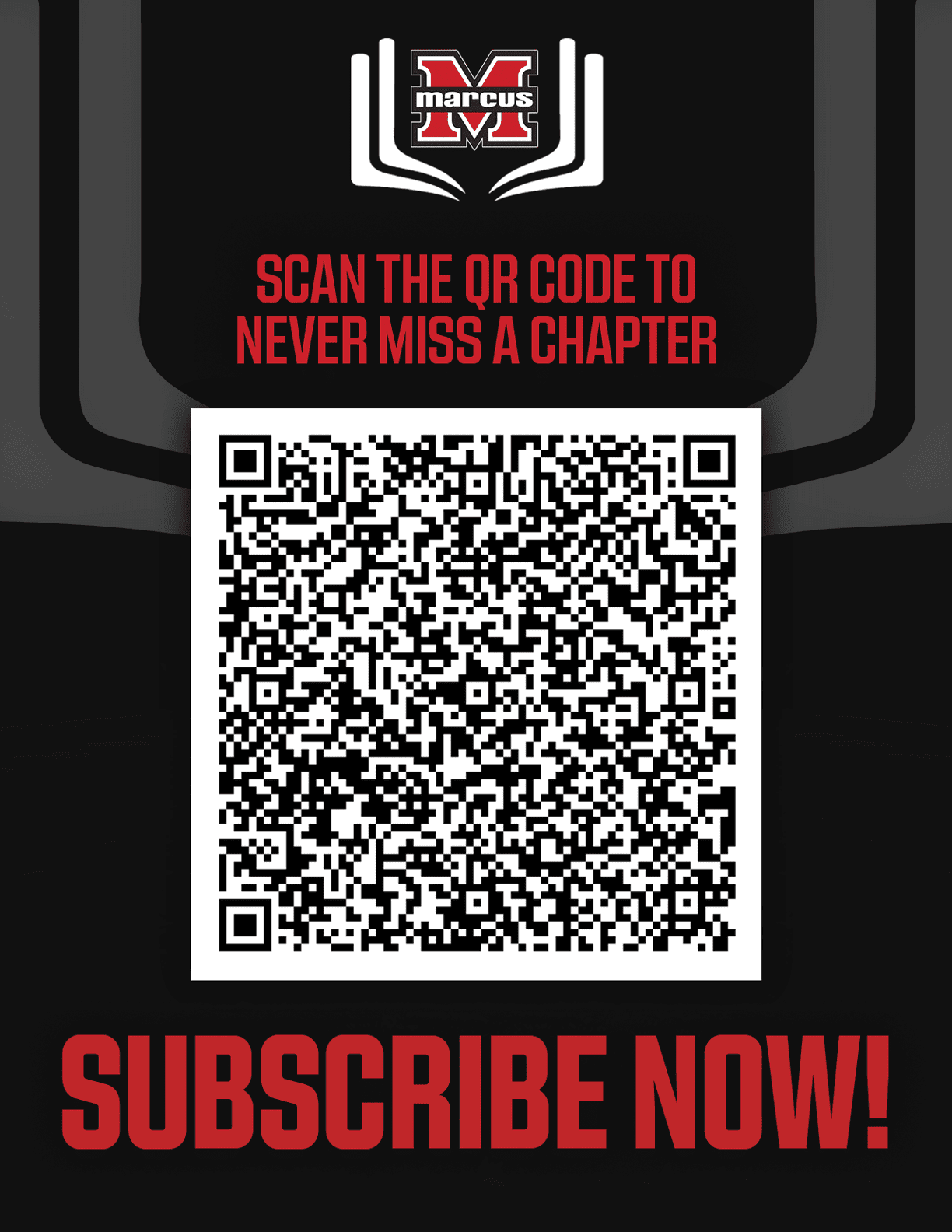 A QR code is displayed on a black background. AI generated content