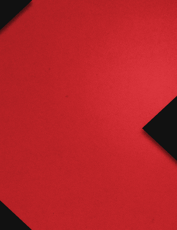 Orange square with a black triangle. Description generated by AI