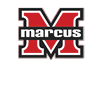 A white and orange logo for a team. Description generated by AI