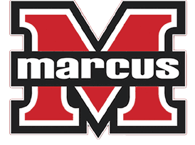 A red and white logo for the University of Marquette. AI generated content