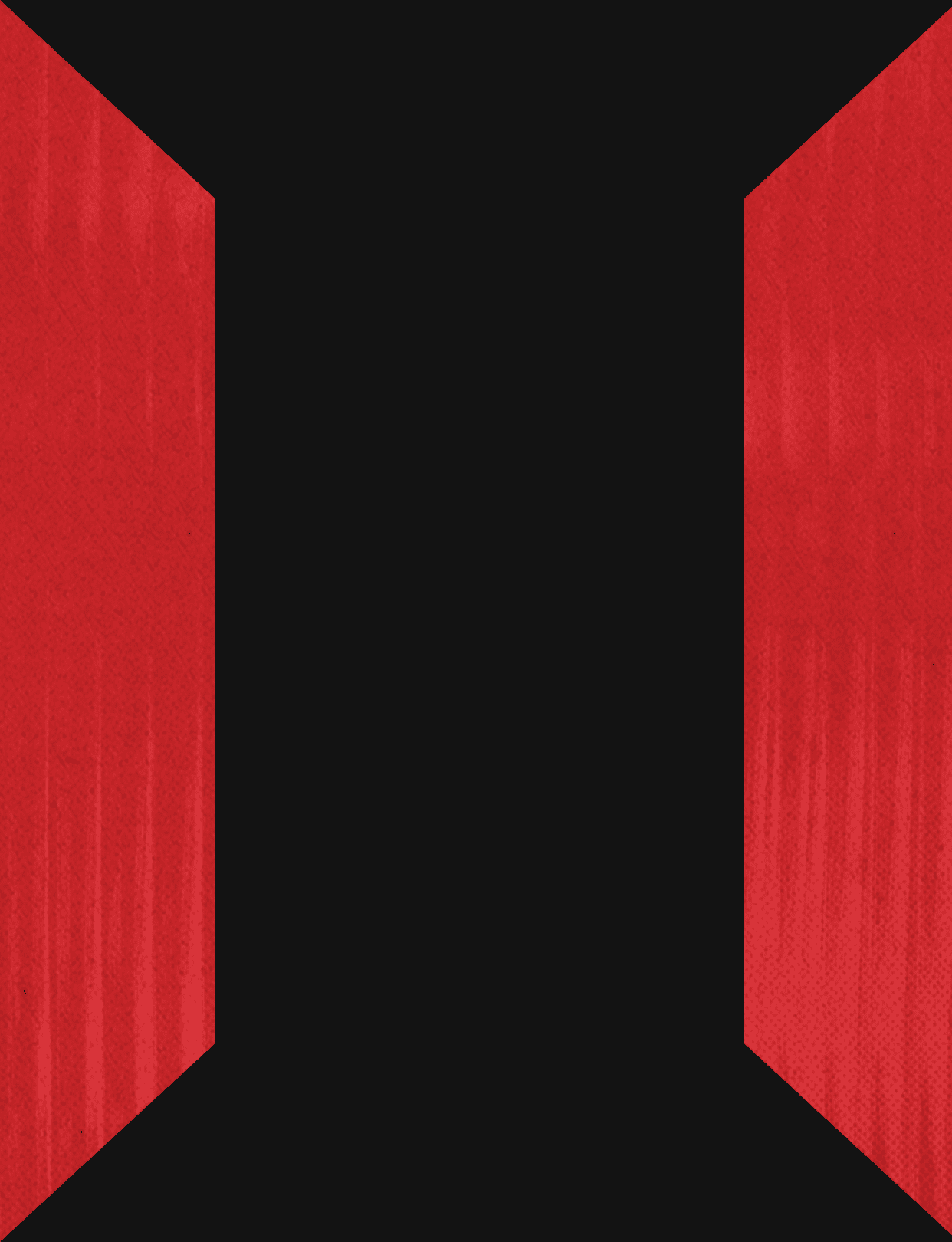 Two red ties are depicted on a black background. AI generated content