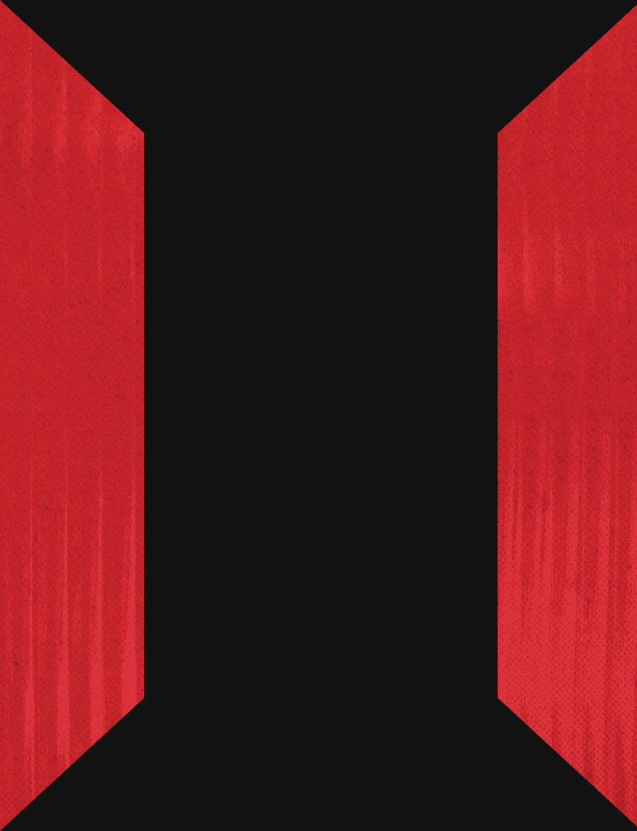 Two red ties are depicted on a black background. AI generated content