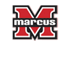 A white and orange logo for a team. Description generated by AI