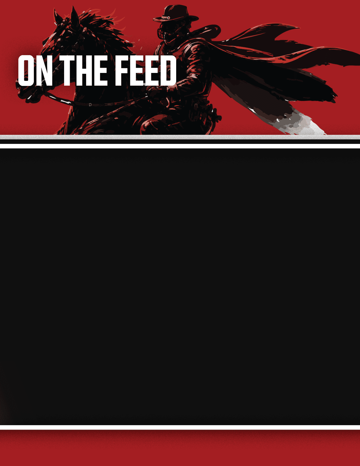 A red book cover with a black background and white letters. AI generated content