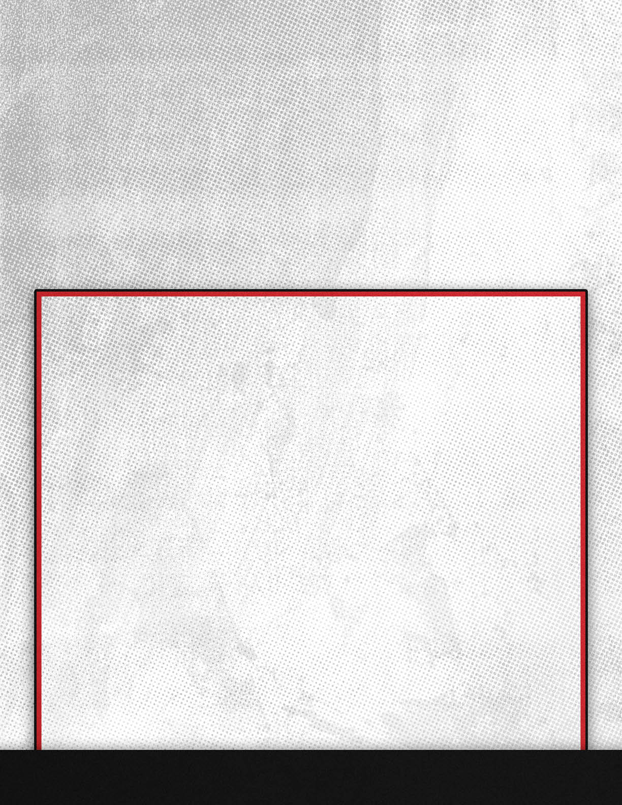 A close-up of a textured surface with a red rectangular outline near the bottom center. Description generated by AI
