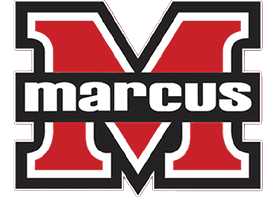 A red and white logo for the University of Marquette. AI generated content