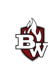 A logo for BW, featuring a flame and a shield. AI generated content