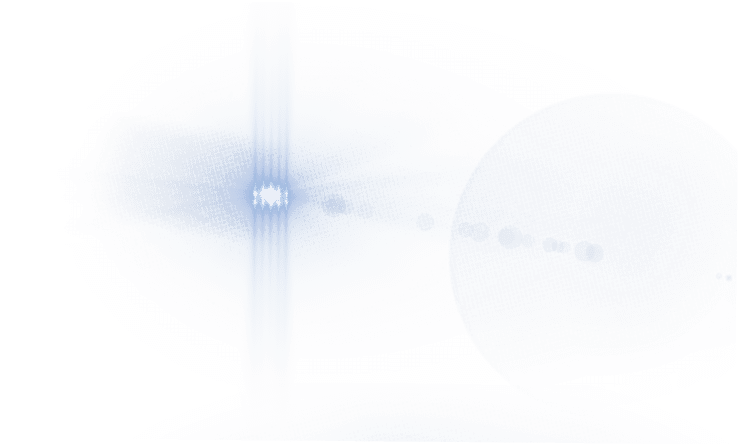 A collection of blue circles and squares are displayed on a page. AI generated content