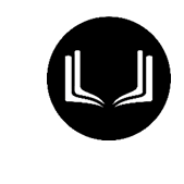 A black and white image of a book with a white letter “U" on the left side and a white letter "L" on the right side. AI generated content