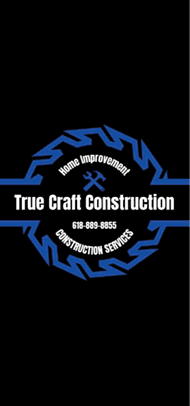 A logo for a construction company with a blue and white circle. AI generated content