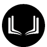 A black and white image of a book with a white letter “U" on the cover. AI generated content