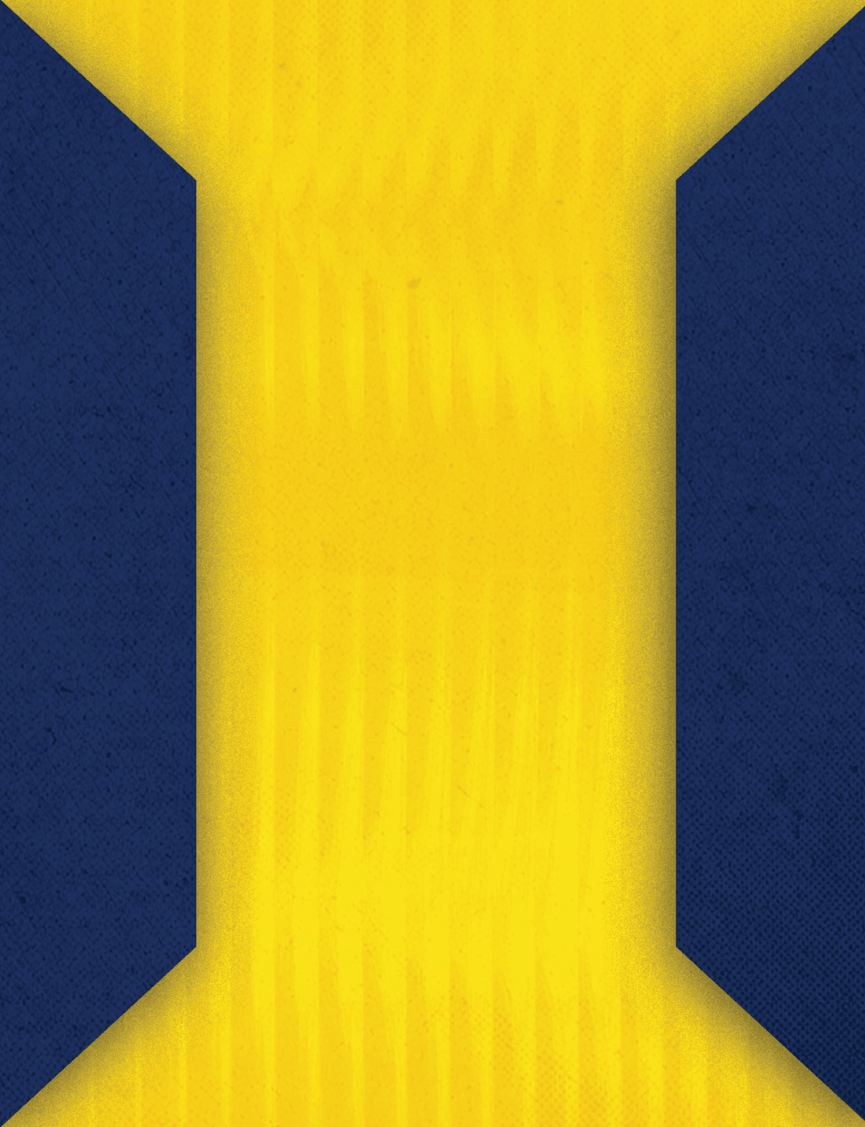 A blue and yellow cloth with a design of three blue and yellow stripes. AI generated content