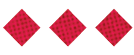 A black and white image of a circle with a red dot in the middle. Description generated by AI