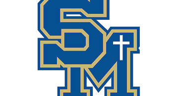 A stylized blue and gold logo featuring the letters “DM" with a white cross integrated into the design. Description generated by AI