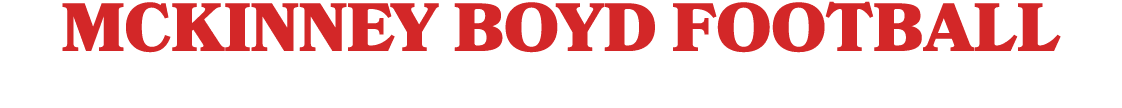 MCKINNEY BOYD FOOTBALL