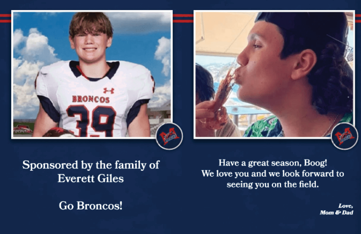 A boy in a football uniform is smiling and holding a piece of chicken. AI generated content