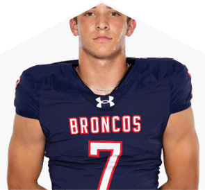 A young man wearing a white jersey with the number 10 on it. Description generated by AI