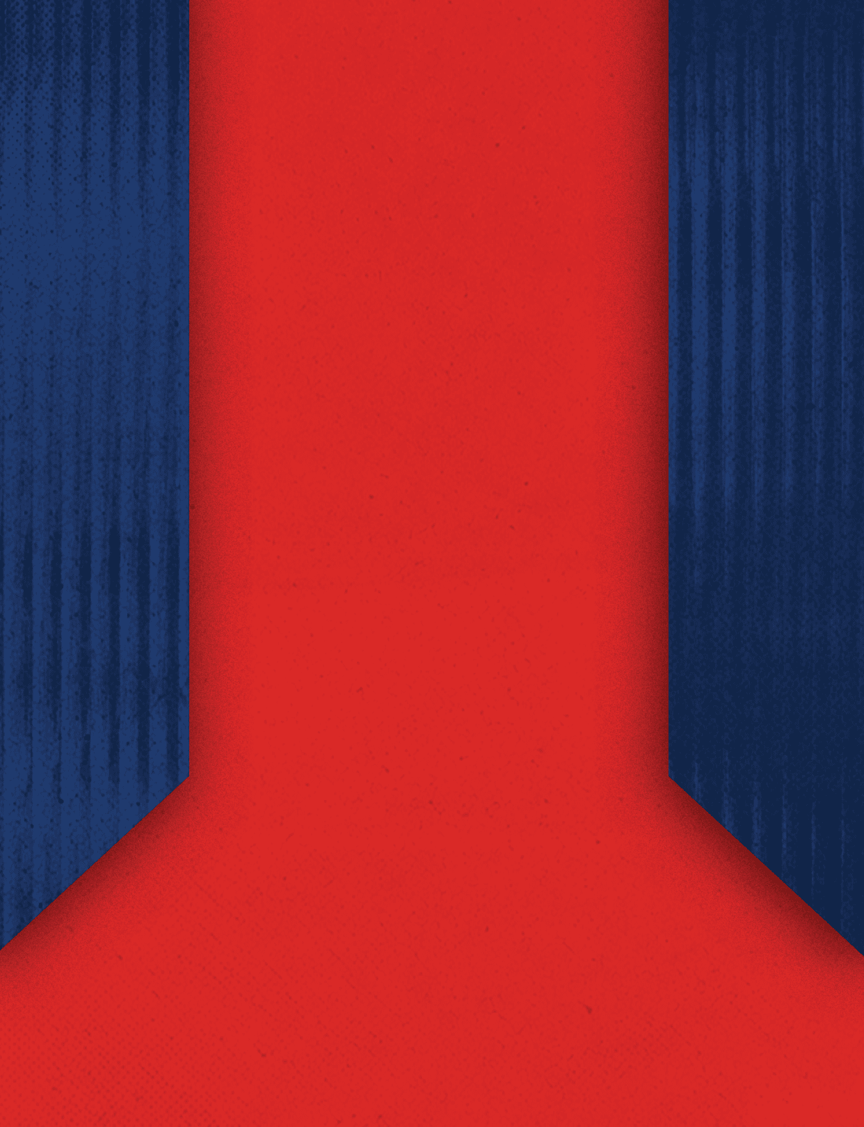 Three red and blue stripes. Description generated by AI