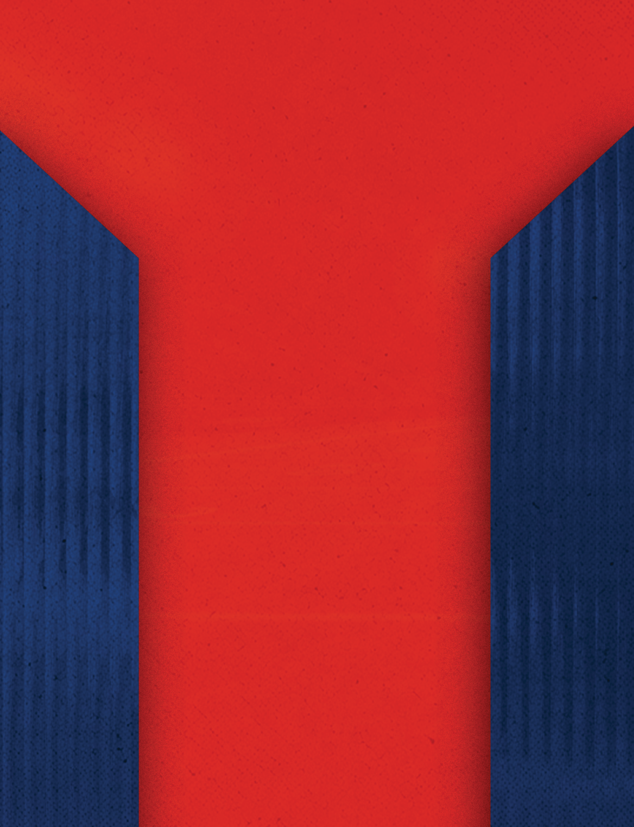 Three red and blue triangles. Description generated by AI