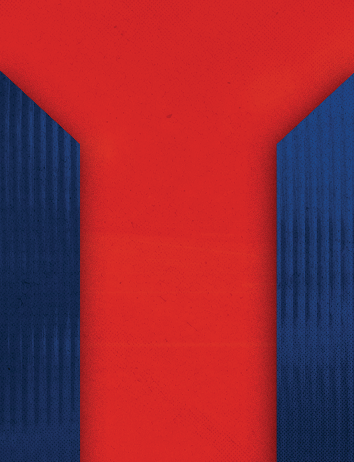 Three red and blue triangles on a blue background. Description generated by AI