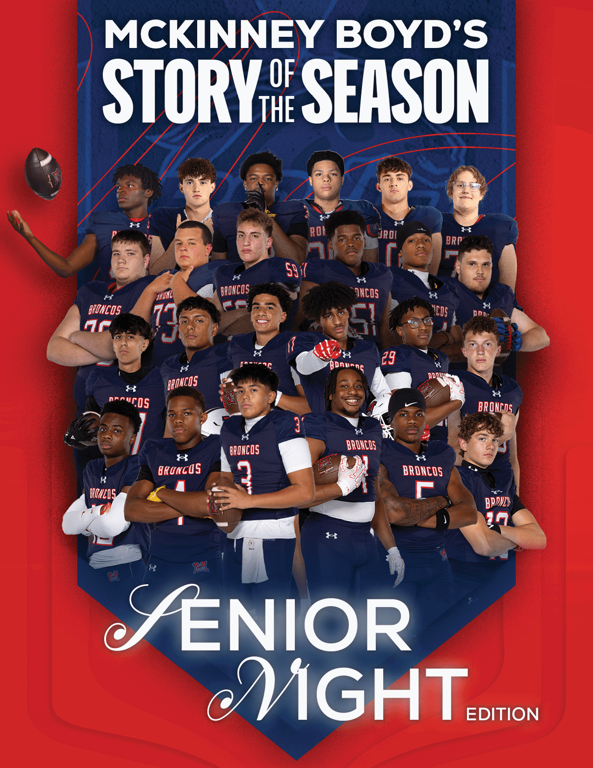 A group of football players huddled together. Description generated by AI